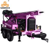 Quality Portable Water Well Drilling Rig Small Trailer Mounted Water Borehole Drilling for sale