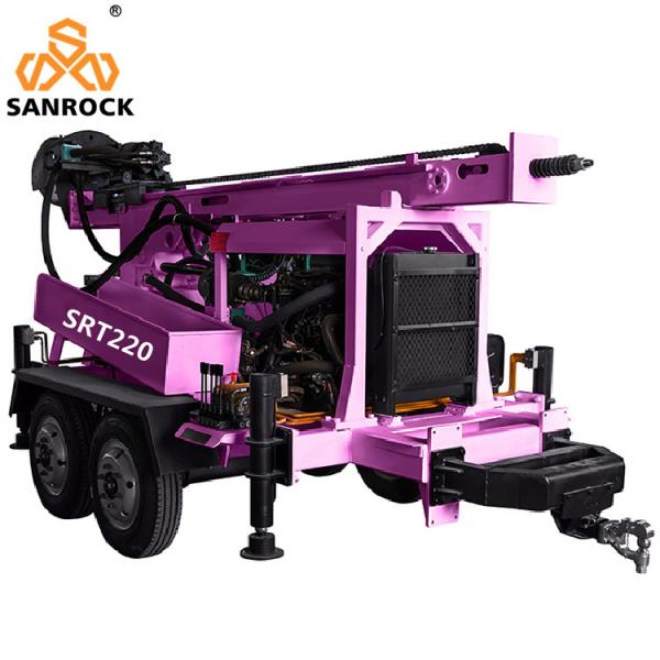 Quality Portable Water Well Drilling Rig Small Trailer Mounted Water Borehole Drilling Machine for sale