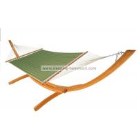 China Big Daddy Light Green Double Hammock With Spreader Bar For Two Outdoor 450lbs Capacity factory