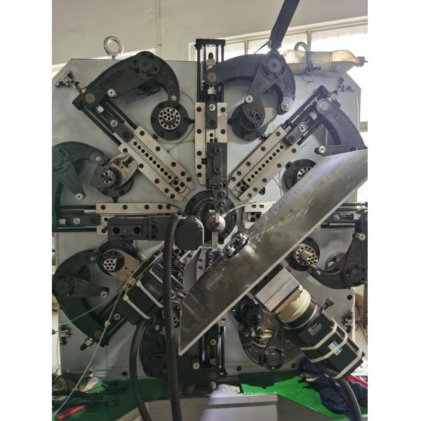 Quality Spring Steel 0.8 - 4.2mm Wire Forming Machine CNC Controlller 100KG Decoiler for sale