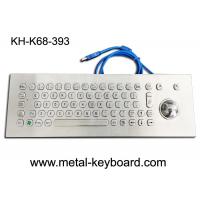China FCC IP65 Panel Mount Computer Keyboard With 45mm Trackball factory