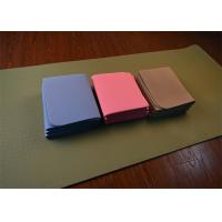 China Fold Up Yoga Mat Collapsible Yoga Mat 6mm Blue Brown Pink Color factory