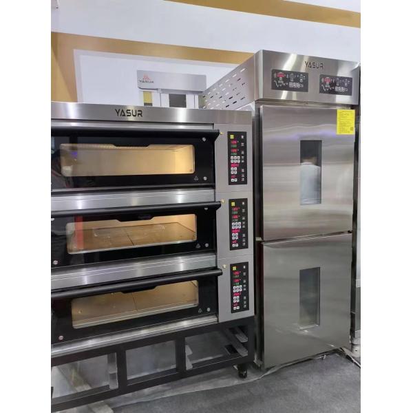Quality 300c Electric Deck Oven 40x60cm Cookie 3 Deck 9 Tray Oven for sale