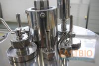 China Jacketed Mechanical Stirred Glass Fermenter , Benchtop Bioreactor Servo Motor factory