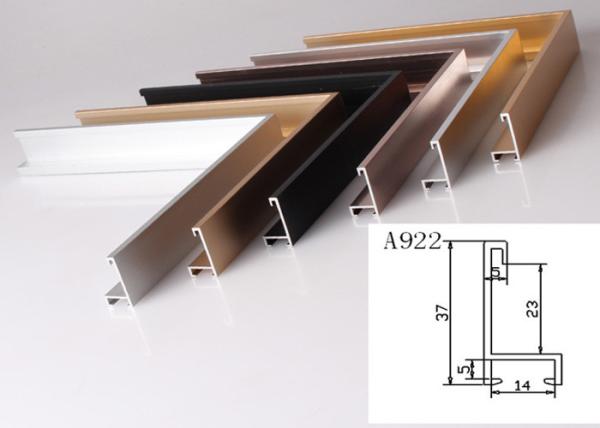 Anodized Aluminum Metal Picture Frame Moulding Customized Long Anodized Aluminum Metal Picture Frame Moulding Customized Long Durability From Wholers