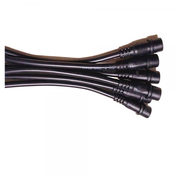 Quality 1M Long Black Color Power Using Multi-Pin M18 Outdoor Waterproof Cable for sale