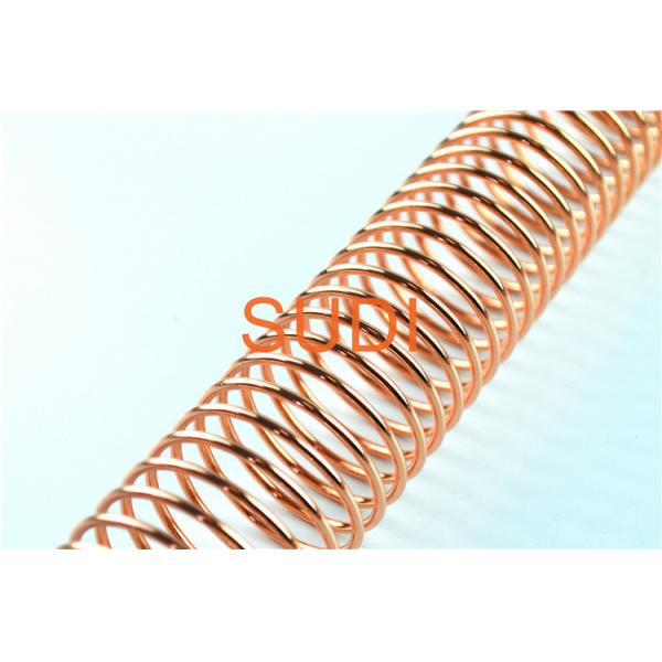 Quality Metallic Rose Gold1- 1/4" Metal Binding Spines For Notebook for sale