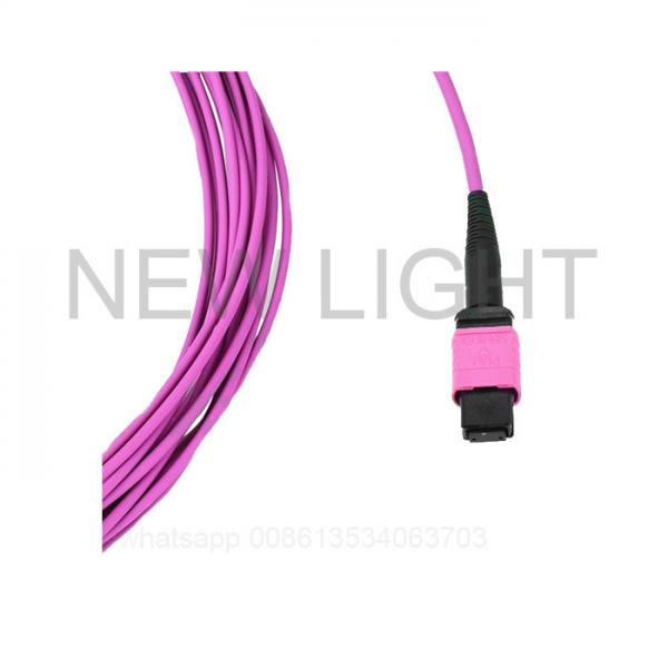 Quality OS2 OM3 OM4 Fiber Optic MPO MTP Cable For 100 Gigabit Ethernet Low Loss for sale