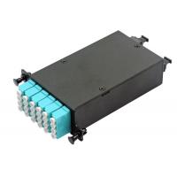 China 24F Elite OM3 12 Color MPO Fiber Cassette UPC End Face Metal MTP To LC Cassette for sale