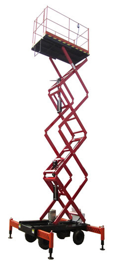 Quality 11 Meters Hydraulic Mobile Scissor Lift with 500Kg Loading Capacity for sale