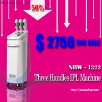 China big promotion three handles spa ipl  beauty equipment for unwanted hair removal factory