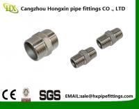 China 2 Hex Nipple 3/8 Male x 3/8 Male 304 Stainless Steel threaded Pipe Fitting NPT factory