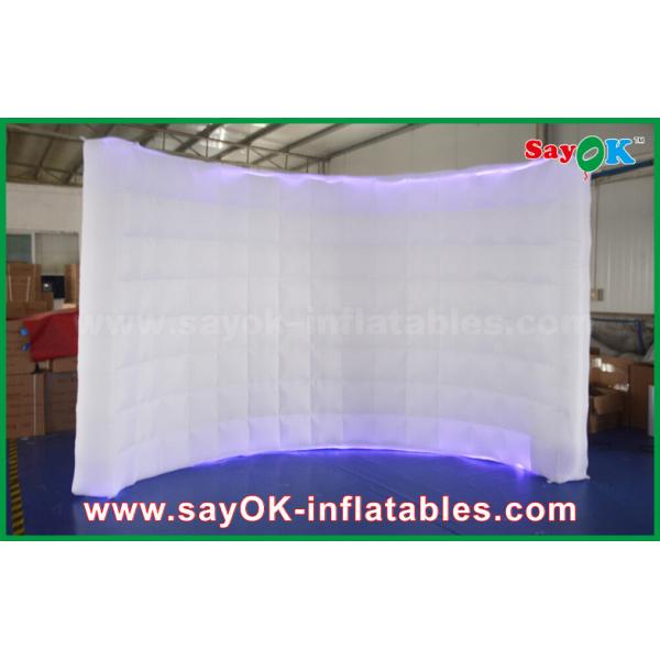 Quality Small Photo Booth 210D Oxford Lighting Inflatable Wall Photo Booth Wedding With Led Strip , 1 - 3 Years Warranty for sale
