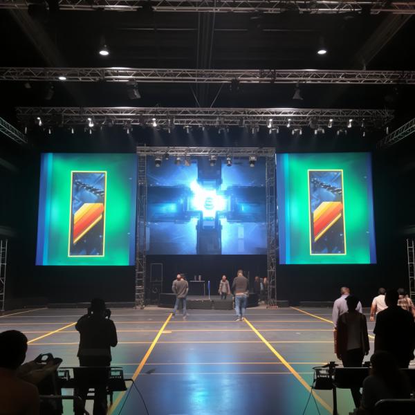 Quality Concert Indoor Stage LED Screen Rental HDMI / DVI / VGA Inputs for sale
