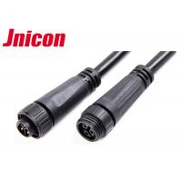 Quality 300V 10A Waterproof Cable Connector Male Female Over Molding With Screw Locking for sale