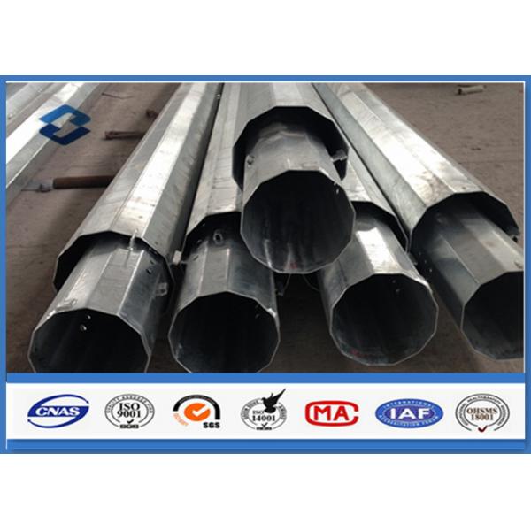 Quality 50ft Length Q345 Electric Power Transmission Pole Burial Type 2 Section for sale