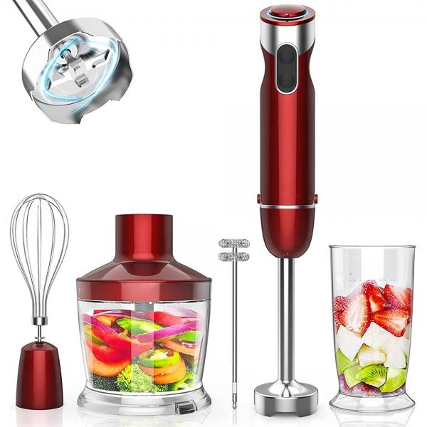 Quality 12-speed turbo mode splashproof stick hand blender with 304 stainless steel blade for sale