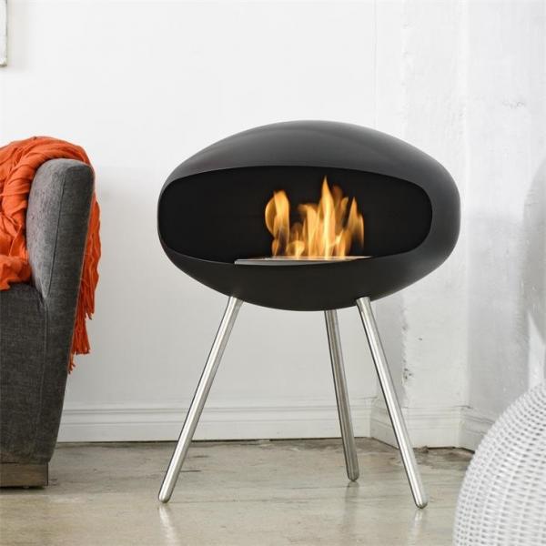 Quality Freestanding Indoor Heater Carbon Steel Smoke Free Ethanol Stove Fireplace for sale