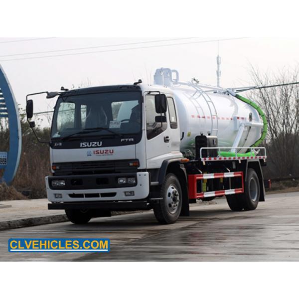 Quality F Series ISUZU Sewage Suction Truck 4x2 15000 Liter High Pressure Washer for sale