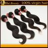 China Black Peruvian Virgin Remy Human Hair Extensions Body Wave Type factory