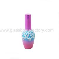 China 17ml New Item Elegent Glass Nail Polish Bottles With Cap and Brush factory