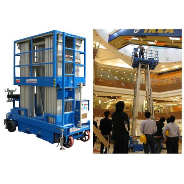 Quality Big Capacity Aerial Vertical Mast Lift Four Mast 8 Meter For Maintenance Service for sale