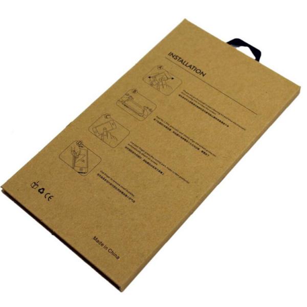 Quality Kraft Paper Custom Printed Packaging Box For Mobile Phone Film Packaging for sale