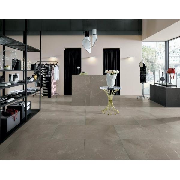 Quality 24x24 Porcelain Tile That Looks Like Slate Black Deep Stone Wrom Grey Color for sale