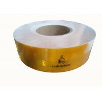 China Yellow Ece 104 Reflective Tape Custom Printed , Conspicuity Reflective Vehicle Marking Tape factory