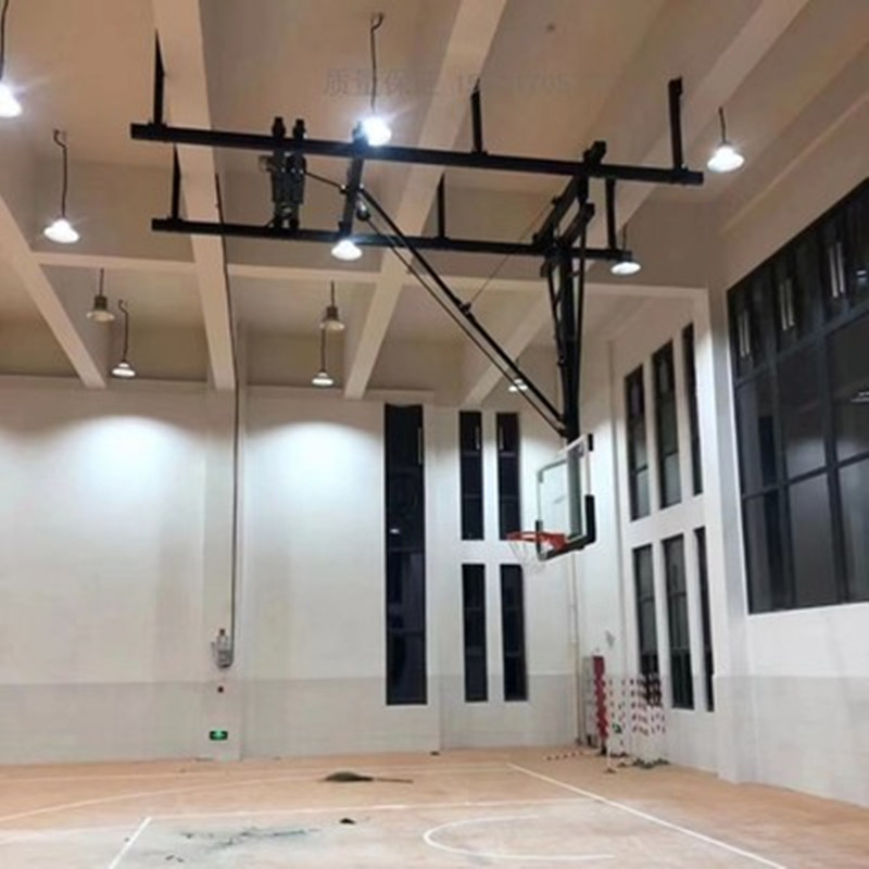 China Aluminum Non Electric Basketball Hoop Ceiling Mounted factory