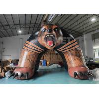 China Sports Race Entrance Giant Inflatable Bear Tunnel Inflatable Bear Helmet Tunnel Inflatable Helmet Tunnel factory