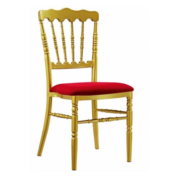 Quality Hotel Furniture Silver Chiavari Banquet Chairs Powder Coating for sale