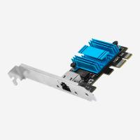 China Blue Pci Express Graphics Card 2.5g With 1 RJ45 10 100 1000 2500Mbps Auto Sensing Interface factory