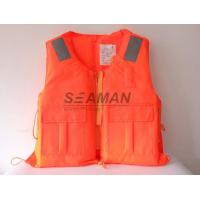 Quality Marine Rigid Foam Orange Work Life Jacket 86-5 Adult Life Vest For Immigrants for sale