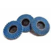 China Assorted 4-9 Zirconia Type R Flap Abrasive Sanding Discs Wheels 40 60 80 Grit factory