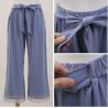 China Moedell materials mid-sleeved round collar air conditioning pajamas for women factory