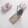 China Rectangle Metal Pocket Mirror Compacts Wholesale, Double-Sided Mirror with 1x/3x Magnification factory