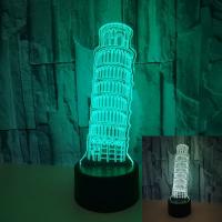 China Custom building shape La Tour Eiffel Eiffel Tower 3D Night Lights USB Powered LED Vision Lights Gift 3D Small Table Lamp factory