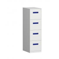 China OEM ODM 5mm Edge Vertical 4 Drawer Filing Cabinet  0.6mm Thickness for sale
