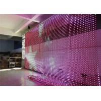 China Outdoor Flexible Led Display Background Curtain Video Mesh LED Screen factory