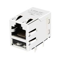 China LPJE305CNL Tab Up Without LED Single USB RJ45 Modular Jack Without Integrated Magnetics factory