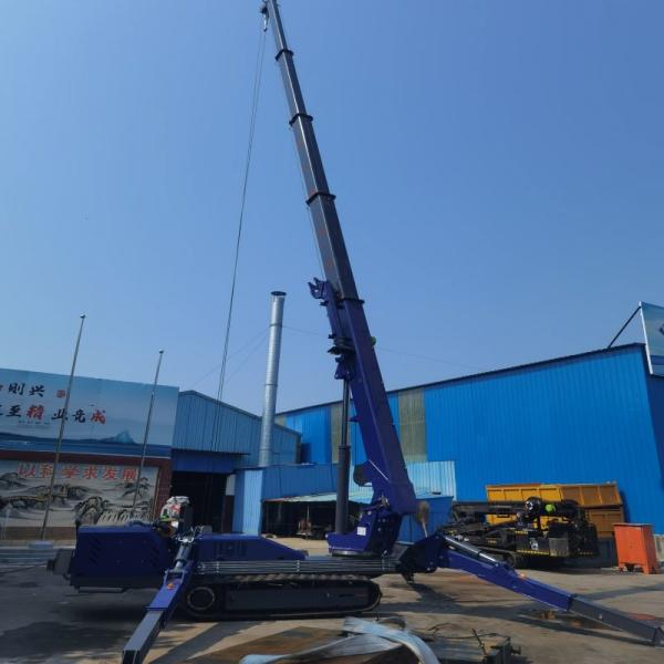 Quality Rubber Crawler Cantilever Electric Crane Hydraulic Telescopic Outrigger Small Cranes for Narrow Space for sale