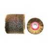 China Brass Copper Wire Crimped Rotating Cylindrical Roller Brush factory