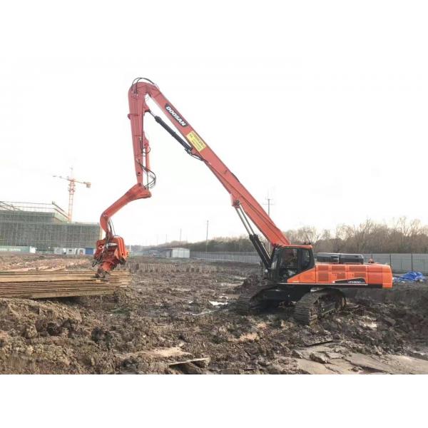 Quality Excavator Mounted Hydraulic Pile Driving Equipment Fast Silence Operation for sale