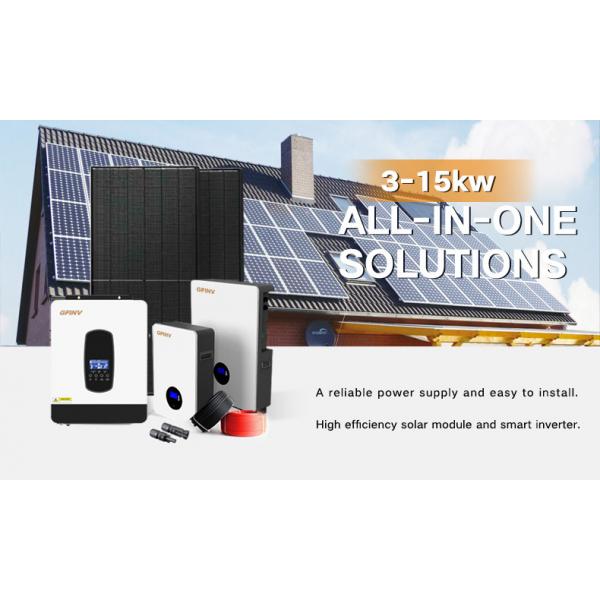 Quality Customized 400w Home Solar Panel Power System with 5.5Kw Solar Inverter for sale