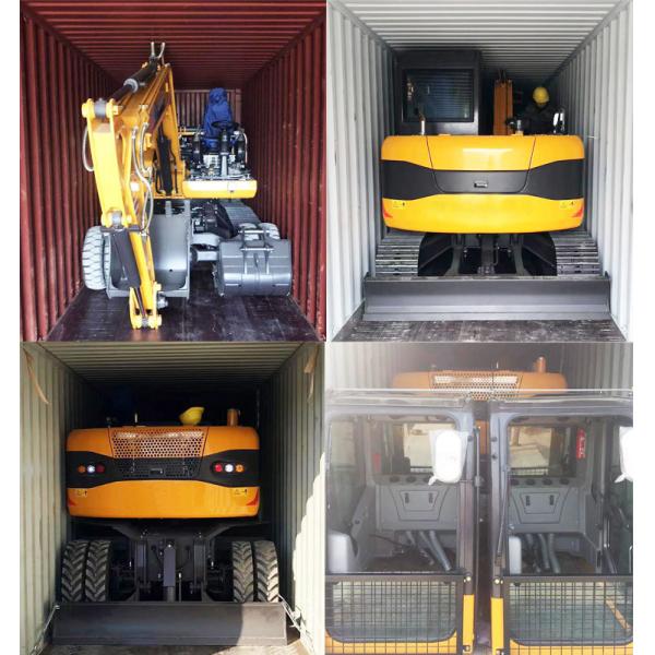 Quality 2200 Rpm Small Wheeled Excavator Two In One Power Wheel Excavator for sale