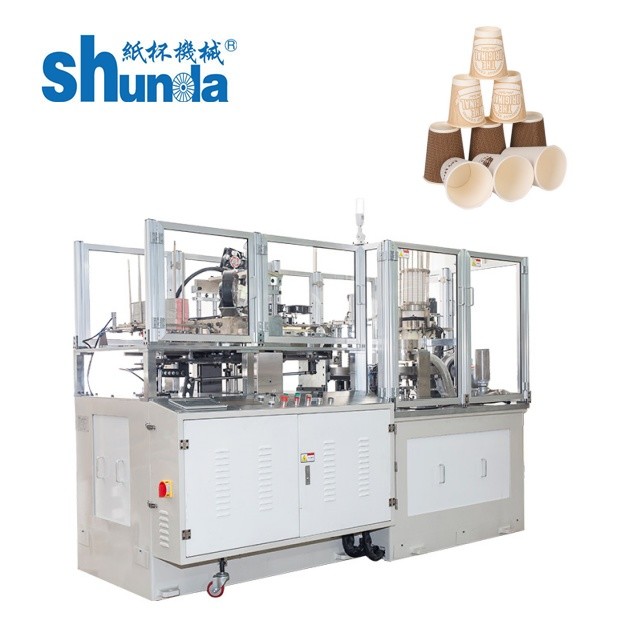 China Double Wall Disposable Juice Paper Bowl Making Machine 70 -  80 Pcs / Min factory