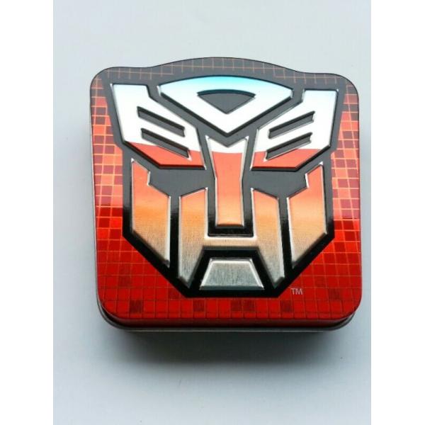 Quality Transformer Shield Tin Candy Containers Size : 82*82*15mm For Small Sweet Food Packaging for sale