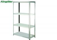 China Four Tier Metal Storage Rack Unit , Galvanized Industrial Shelving System factory