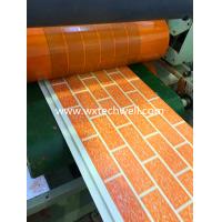 China Embossed Brick Pattern Exterior Decorative Metal Wall Cladding Panel Production Line factory
